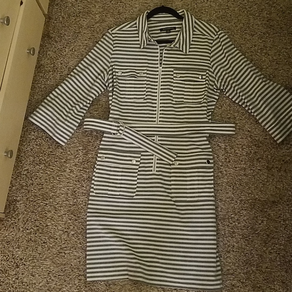 Sharagano stripped dress